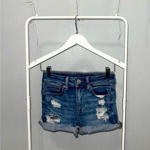 American Eagle High Rise Shortie Shorts Size 2
